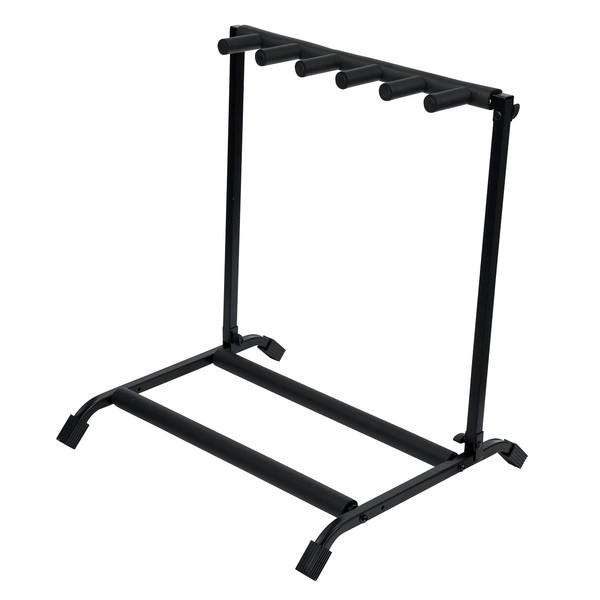 Rok-It Multi Guitar Stand Rack with Folding Design; Holds up to 5 Electric or Acoustic Guitars (RI-GTR-RACK5)