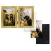 Frametory, 5x7 Double Picture Frame Hinged 2 Photos Frame Collage,