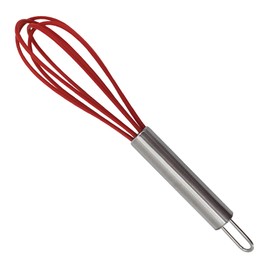 CybrTrayd Silicone 5.75" Whisk, Red