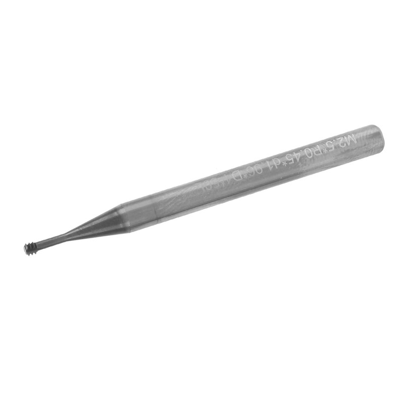Milling Cutter Tungsten Steel Thread Carving Bit 3‑Tooth 60° CNC