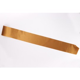 Bulk Blank Sash for Women Men Birthday Bridal Shower Wedding Party Graduation DIY Supplies Gold, 12 Pack