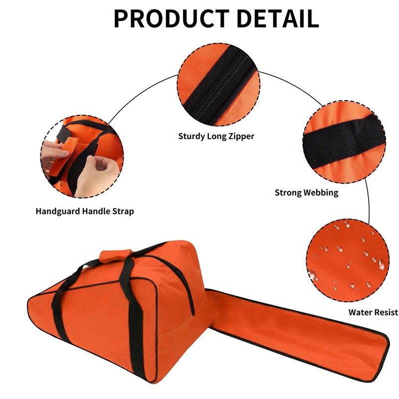 DOKSMERIA Chainsaw Bag Carrying Case, Heavy Duty Chainsaw Case with