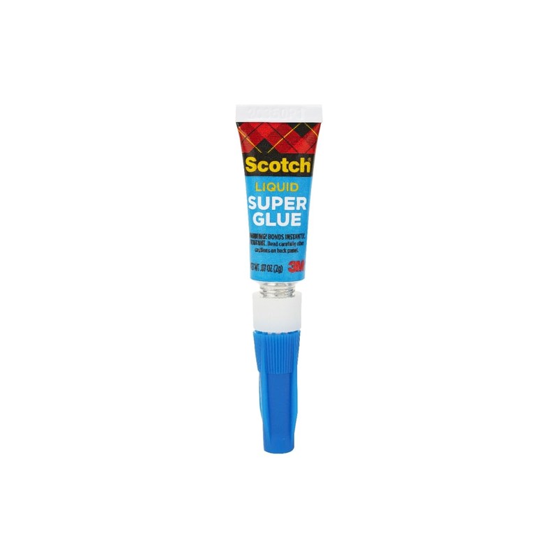 Scotch Super Glue Liquid, .07 oz, 1-Pack, Fast Drying Liquid