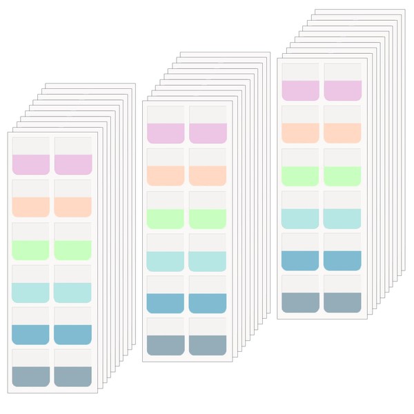 Leucasa 360 Pcs Sticky Tabs Book Tabs Transparent Sticky Notes