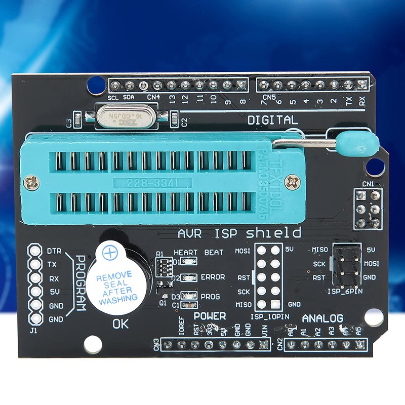 Programmer Expansion Board for AVR ISP Shield Burning and Bootloader