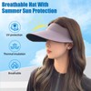 MULIMU 2 Pcs Sun Visor Hats for Womens Summer UV