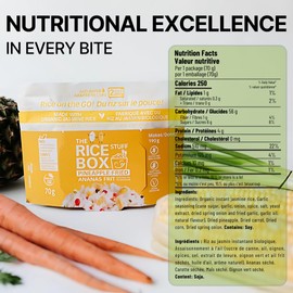 The Rice Stuff Box - Pineapple Fried Instant Rice Meals, Organic Jasmine, NON-GMO, Gluten-Free, Vegan, Dairy-Free (Pack of 6)