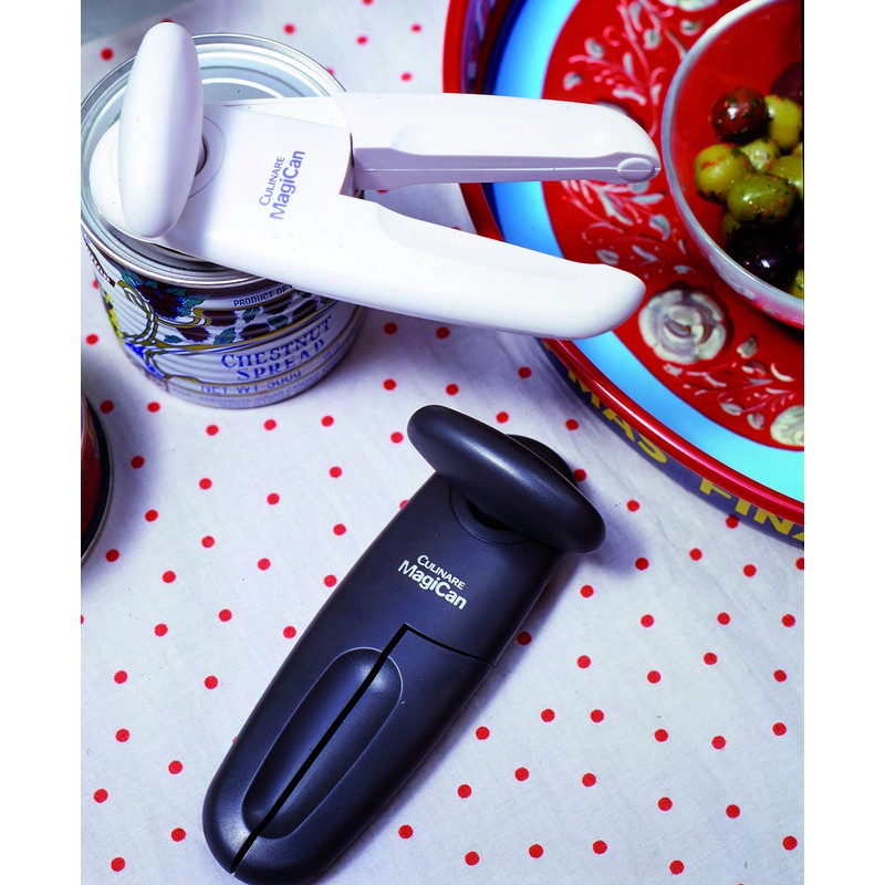 Culinare C10015 MagiCan Tin Opener White Plastic/Stainless Steel Manual Can