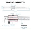 Yuecoom Parallel Crossed Caliper, 0-200mm Stainless Steel Vernier Scribing Caliper