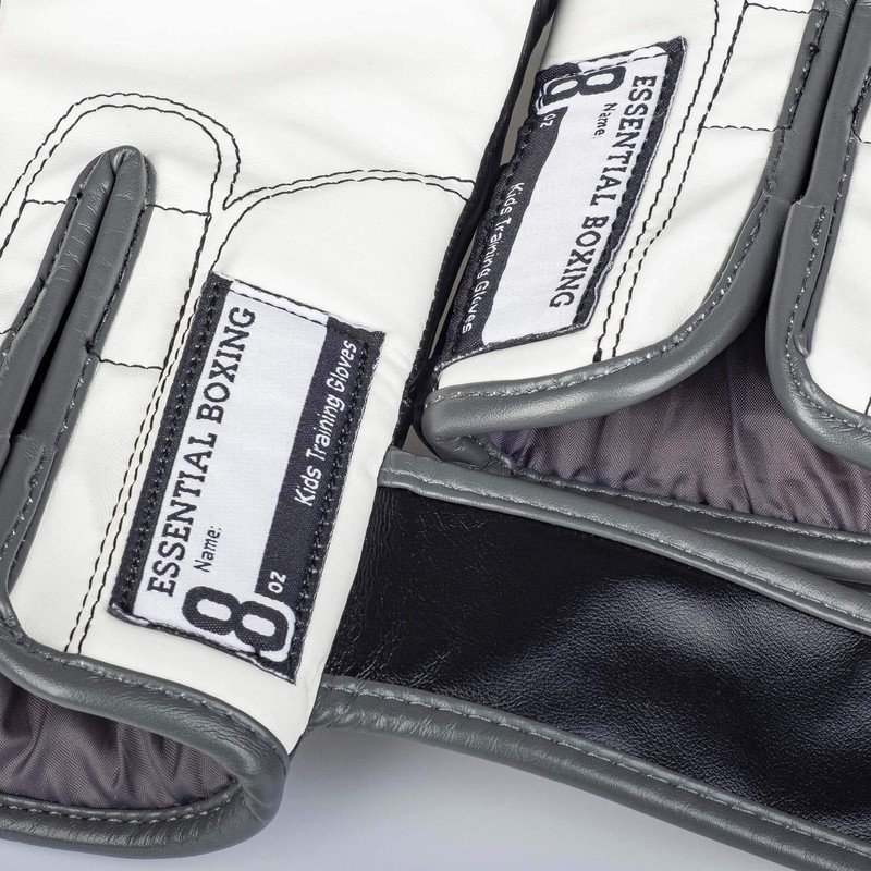 Kids Boxing Gloves for Training Unzen: 10 Colour: Black/White/Grey