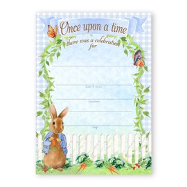 Peter Rabbit Party LARGE Invitations - 10 Invitations 10 Envelopes - Baby Shower Invitations - Birthday Invitations