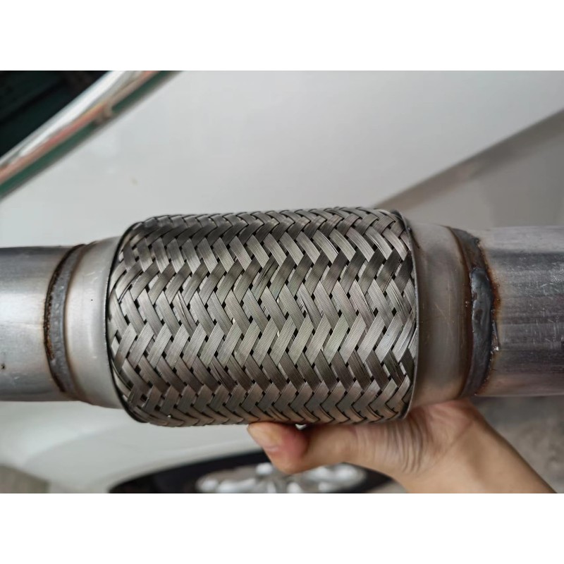 2.5" x 6" Exhaust Flex Pipe Stainless Steel 10" Corrugated