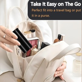 Retractable Makeup Brush, Kabuki Foundation Brush, Face Make Up Brush for Blusher, Setting Powder, Tanning and Highlighter, Super Soft & Dense, No Shedding, Genlte on Skin, Portable Travel Sized