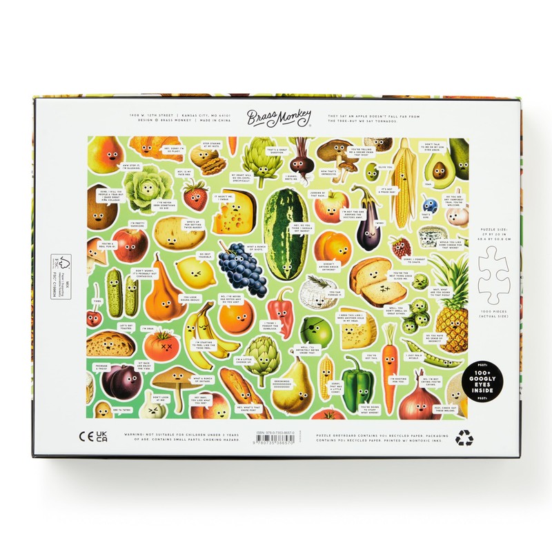 Googly Food 1000 Piece Puzzle