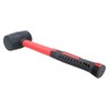 8oz Black Rubber Mallet with Fibreglass Handle Hammer Non Marking