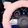 Plush Steering Wheel Cover 15 Inch Soft Warm Prevent Slip