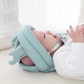 Baby Protective Helmet Anti-Fall Harnesses Cap Toddler Safety Helmet Soft Head Protector Headguard Adjustable Cotton Hat for Baby 0-3 Years Learn to Walk Crawl