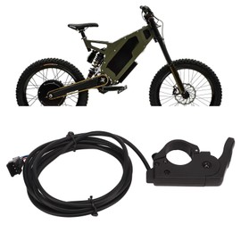 Keenso Thumb Throttle, 12 V 72 V Thumb Throttle Left Right Compatible 22 mm Handle Diameter 3-Pin Connection Accelerator Grip for Electric Bicycle