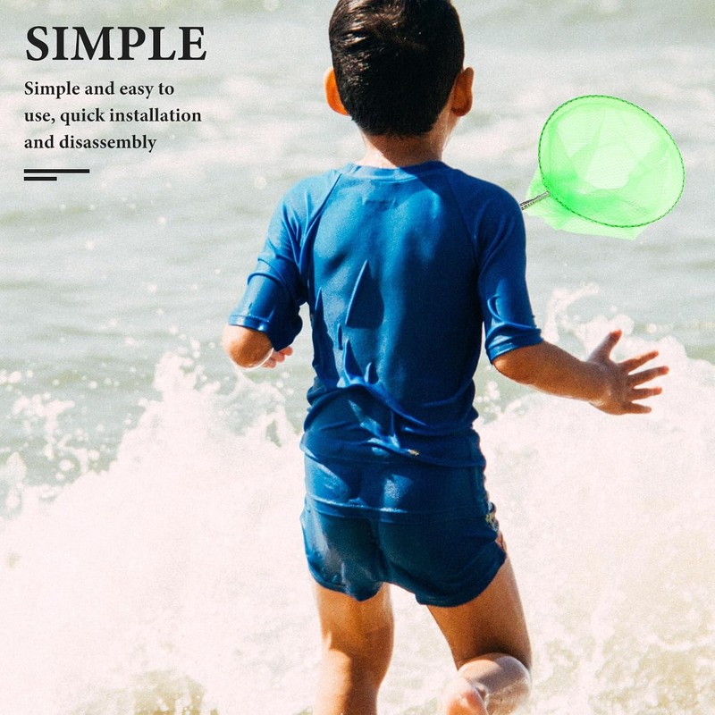 2 Juegos Trampa para Peces Plegable Poligonal Red de Nylon