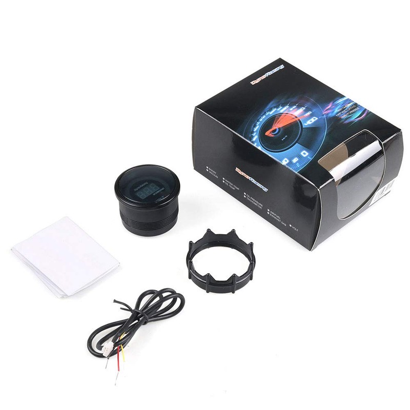 2'' 52mm 12V Car Digital Smoked Analog Electronic Voltmeter Voltage