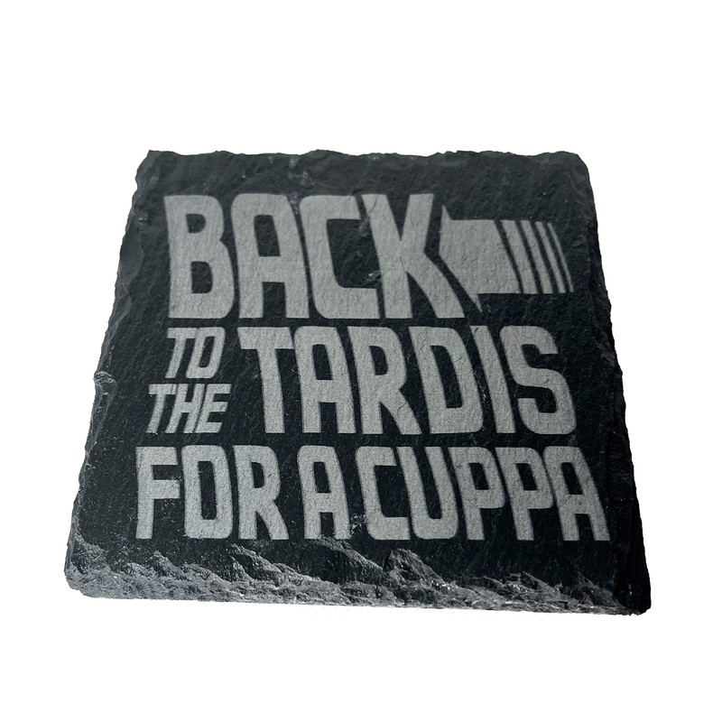Back to the Tardis fo a Cuppa Coaster Gift Idea