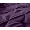 Chezmoi Collection Berlin 3-Piece Pintuck Pinch Pleat Bedding Comforter Set