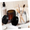 Baluue Cotton Pad Container Makeup Organizer Glass Swab Holder Safe