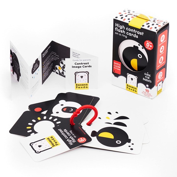 Banana Panda High Contrast Baby Flash Cards - 10 Large