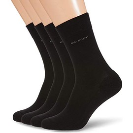 Camano Men's 3652000 Socks, Black (Black 0005), 39-42 (Pack of 4)