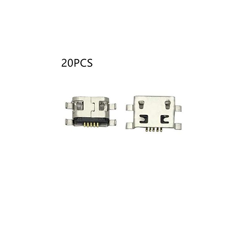 bnafes Micro USB Type B Female Socket 180 Degree 5-Pin