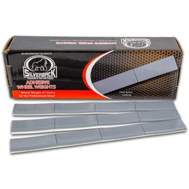 Silverback 1.0 oz Steel Adhesive Tape Wheel Weights with Easy Peel Tape. Designed for The Professional Tire Dealer for Passenger Cars, Trucks, SUV's, & Motorcycles. Grey 1.0 oz Steel Tape Weight.