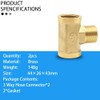 GYSRXS Pack of 2 T Stick Water Connection Brass 1/2