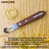 HAMOER Channel Knife Zester - Fruit and Vegetable Tool for