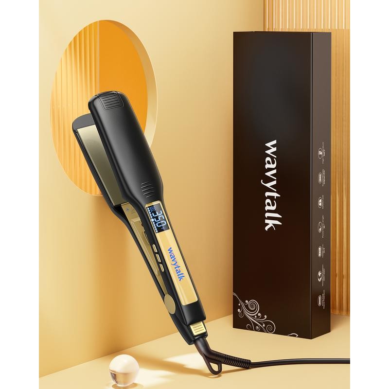 Wavytalk Hair Straightener 1.75 Inch for Effortless Straightening:_hot pink-v6