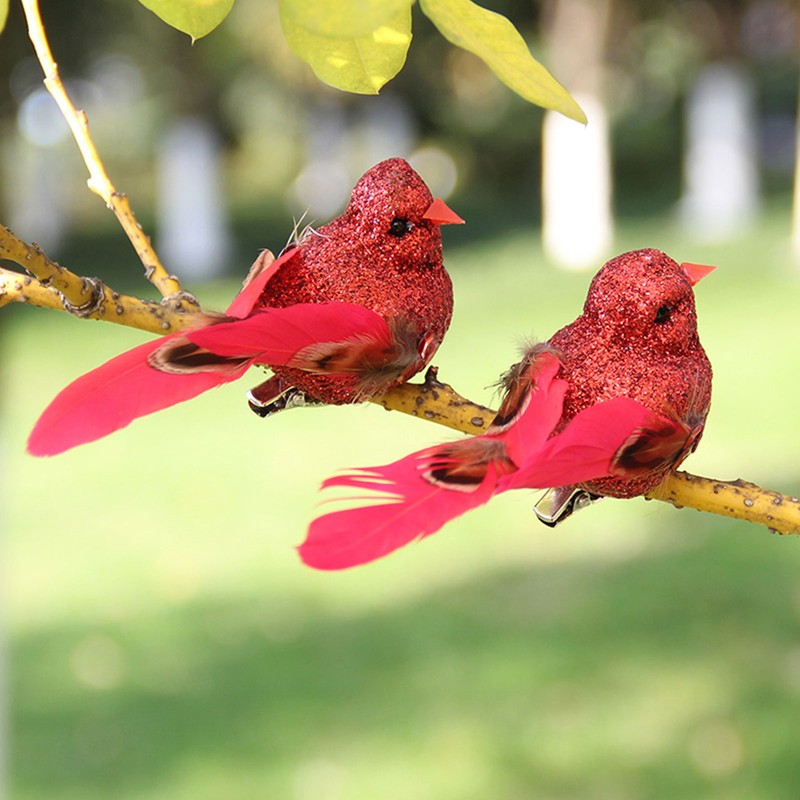 Imitation Feather Bird Multipurpose Fade Resistant Fake Feather Bird Ornament