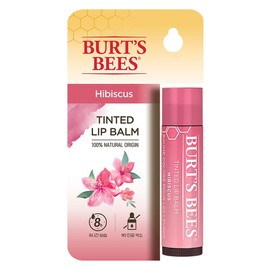 Burt's Bees Tinted Lip Balm, Hibiscus, 4.25g, 1 piece / 버츠비 틴티드 립밤, 히비스커스, 4.25g, 1개