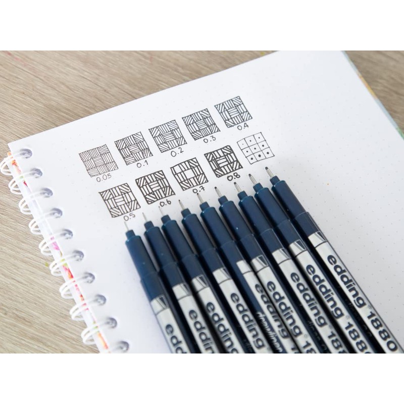 edding 1880 profipen - black - 10 pens - line