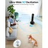 Tower Fan for Bedroom,90° Oscillating Fan with 12H Timer,37”Stand