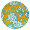 Damask Floral 8.5" Porcelain Salad & Dessert Plates, Set of