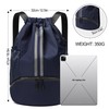 CHEPULA Drawstring Gym Bag, Large Sports Backpack String Swim Drawstring