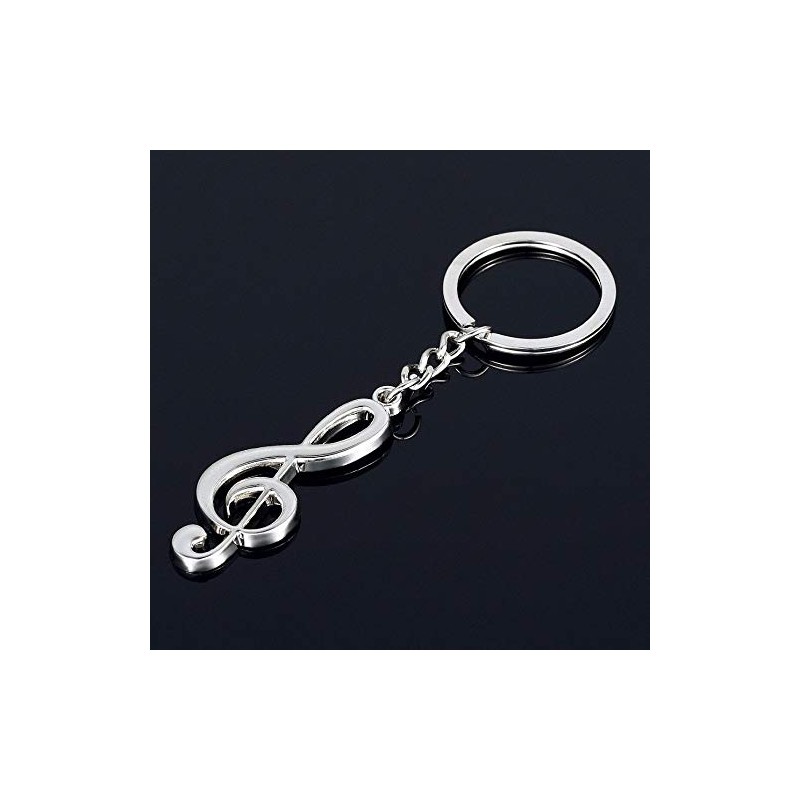 Seraphis Musical Note Treble Clef Keyring Guitar Instrument Musician Gift
