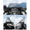 Benlari 8" Smoke Wave Windshield Windscreen Fit for 1996-2013 Harley
