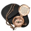 Thoreau's Go Confidently Engraved Compass Graduation Gift, Graduation gift for