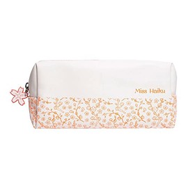 Kokonote Pencil Case - Pencil Case for Pens, Ballpoint Pens, Paper Clips and Other Small Parts - Case with a Zip for Secure Closure, Miss Haiku Large
