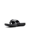 Clarks Women's Breeze Sea Flip-Flop, Black Synthetic Patent, 11 US