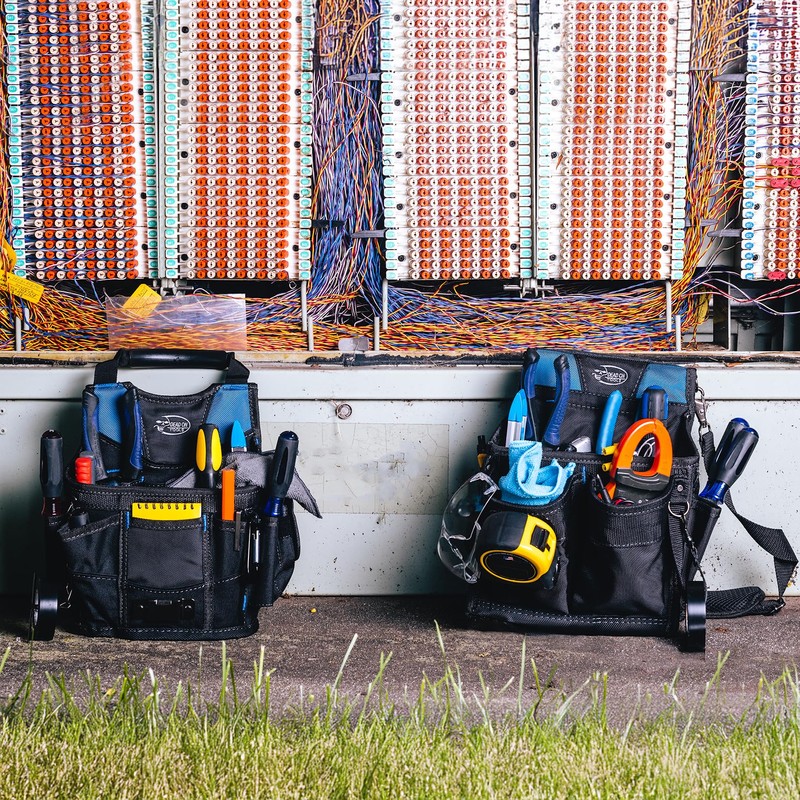 Dead On Tools HDP222496 Pro Electricians Professional Pouch, Black|black