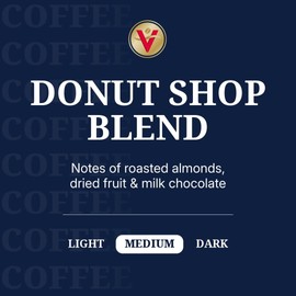 Victor Allen's Coffee Donut Shop Blend, Medium Roast, 120 Count, Single Serve Coffee Pods for Keurig K-Cup Brewers