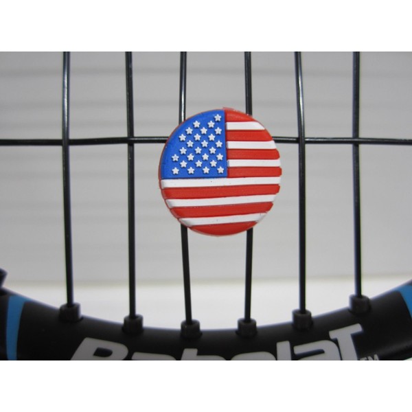 Tennis Vibration Dampener US Flag 2 Pack