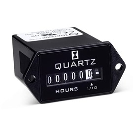 722-0001 | TRUMETER Hour Meter, 90-264VAC 50/60HZ, 6 Digit, 2 Hole MOUTING, Spade TERMINALS, Non Reset