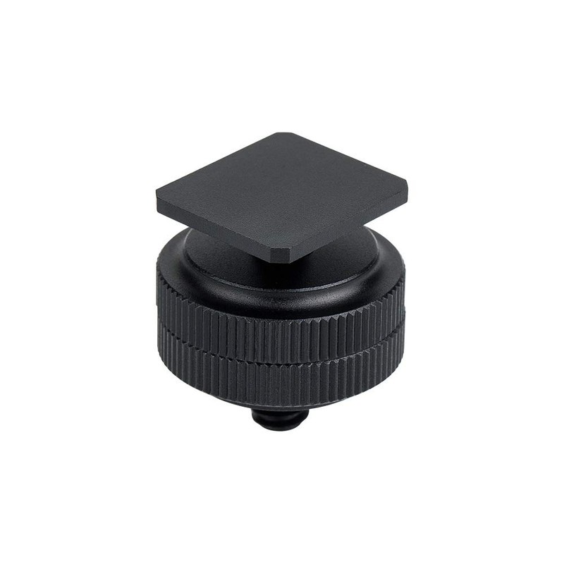 Metal Hot Shoe Adapter for DSLR Camera Rig with 1/4"-20